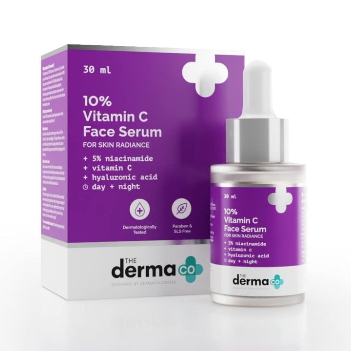 The Derma Co 10% Niacinamide Face Serum, 30mL For Acne Marks & Acne Prone Skin For Unisex