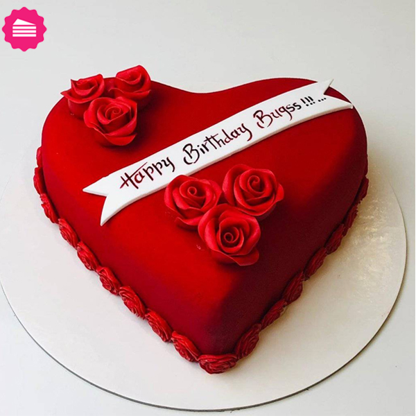 Red Velvet Fondant Cake/Cake To Nepal/Online Cake Shop in Nepal ...